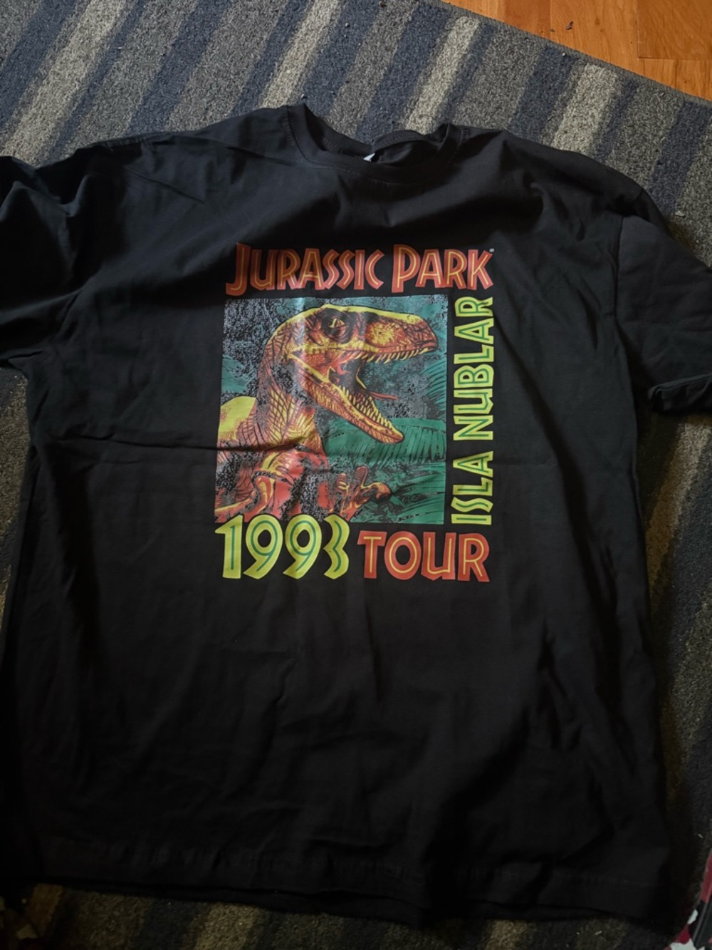 Jurassic Park 1993 Tour Black Graphic Tee xxxl (fits like xl)